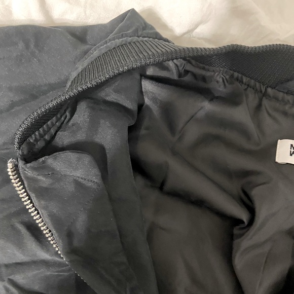 Black Bomber Jacket || Size Small - Picture 3 of 4
